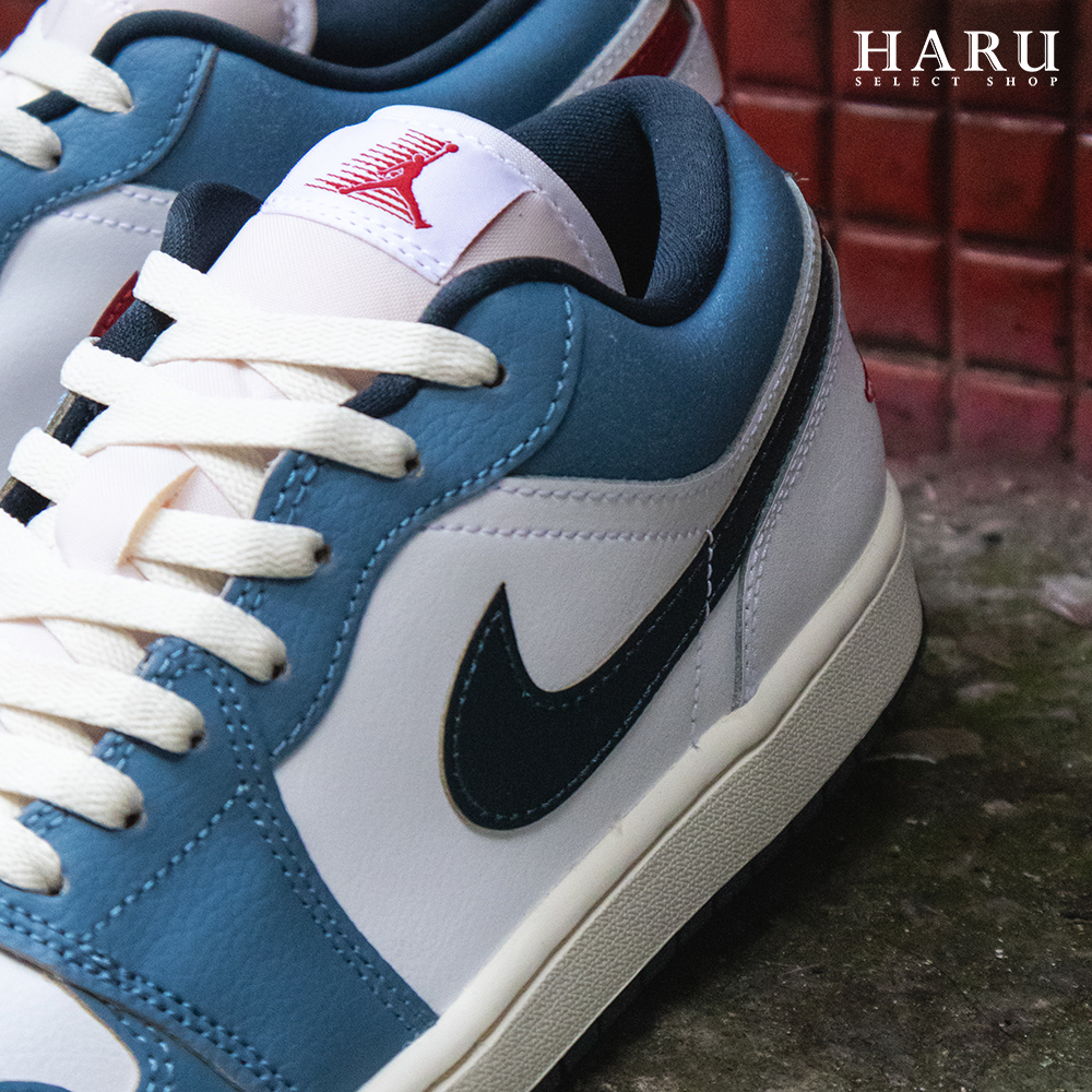 AIR JORDAN 1 LOW SE MOTION AJ1 夢幻隊 美國隊配色 紅藍鴛鴦勾勾 男生復古休閒鞋 HM3711-144