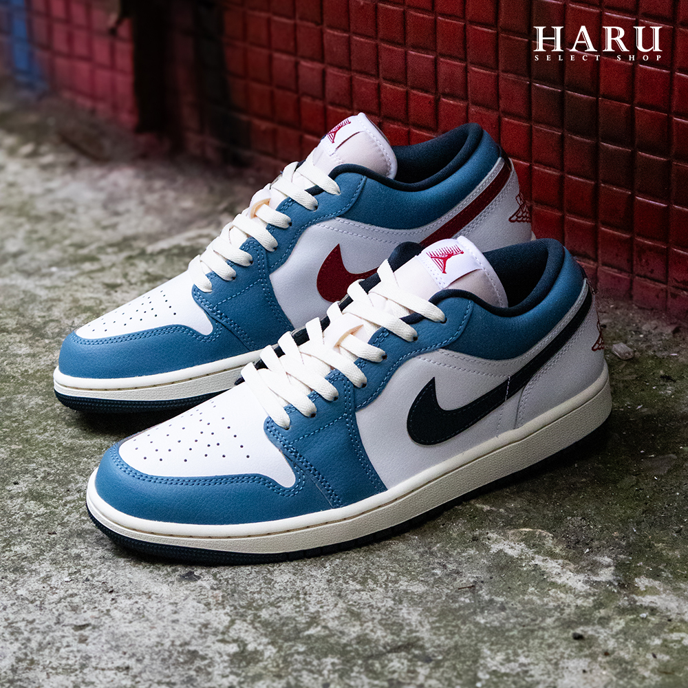 AIR JORDAN 1 LOW SE MOTION AJ1 夢幻隊 美國隊配色 紅藍鴛鴦勾勾 男生復古休閒鞋 HM3711-144