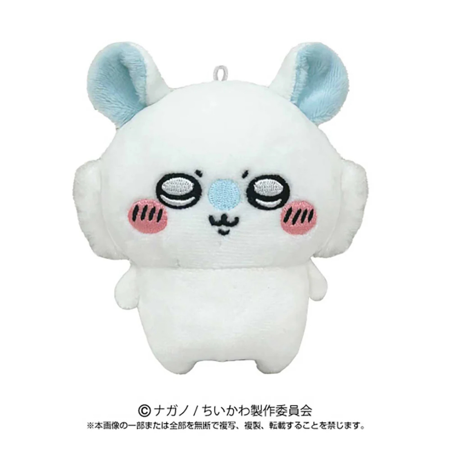 日本限定 Chiikawa 小桃鼠 Momonga Play 吊飾 智慧型手機支架 可拆卸吉祥物白色