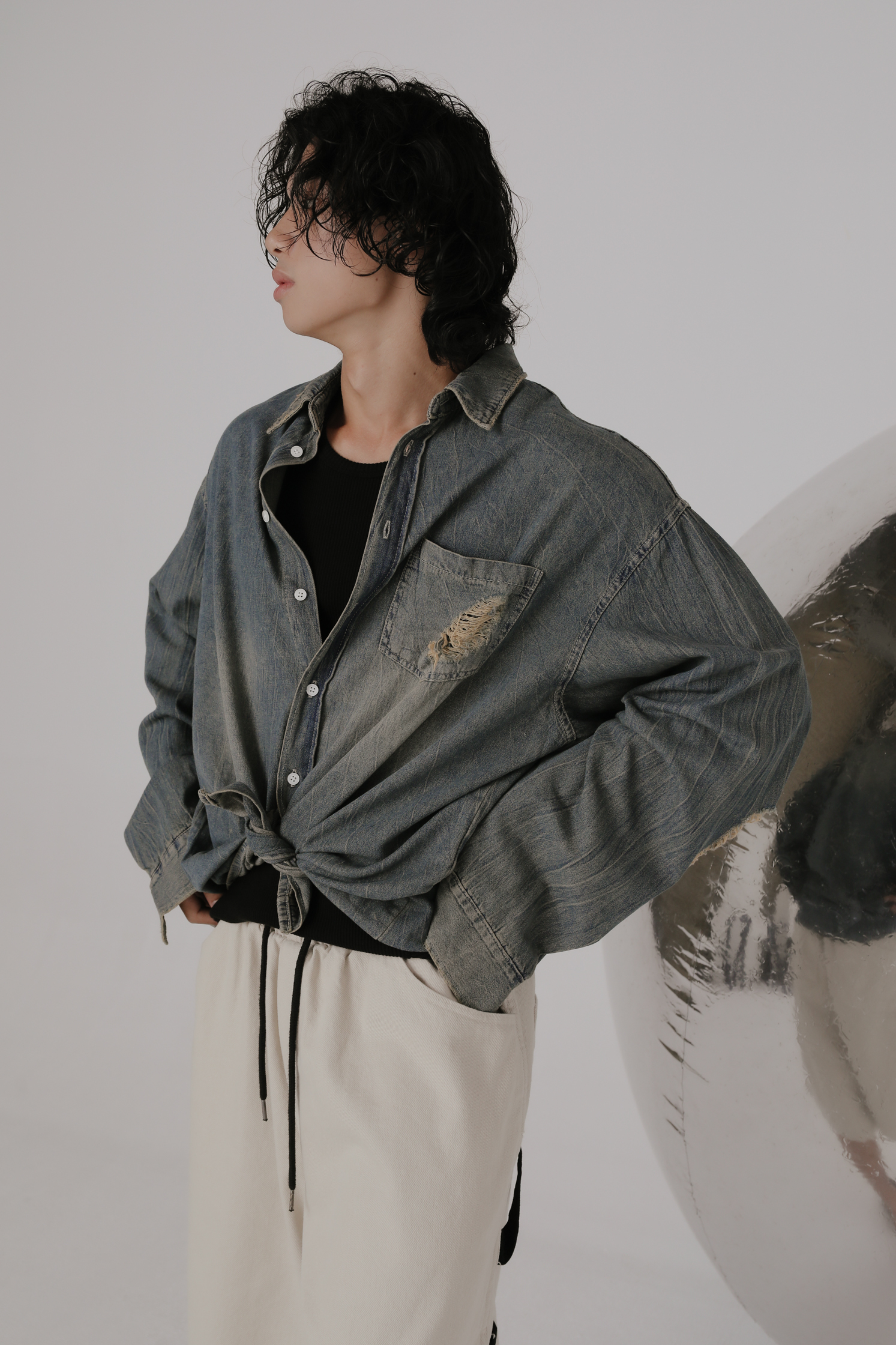 Smoke Denim Shirt #長襯衫