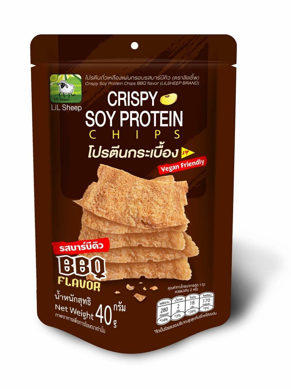 Lil Sheep 脆蛋白薯片 -BBQ燒烤味(vegan) 40g