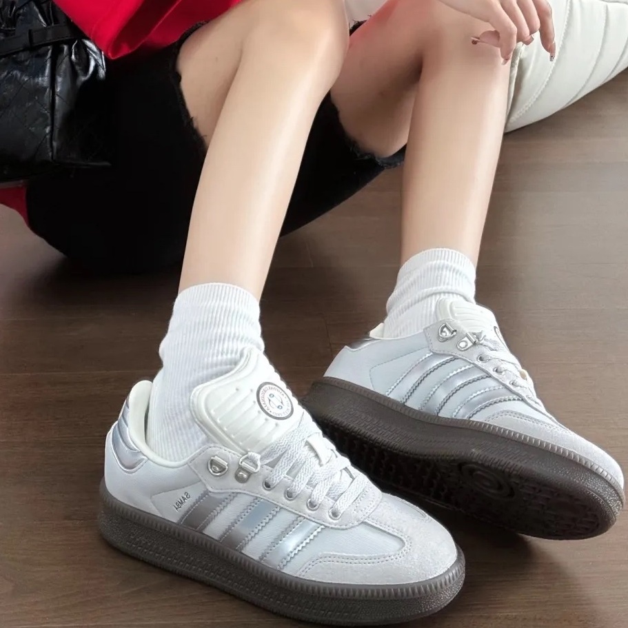 ADIDAS SAMBA XLG BLUE TRIO 奶油白銀 米白 焦糖底 厚底 增高 男女鞋 JP5667 / 預購