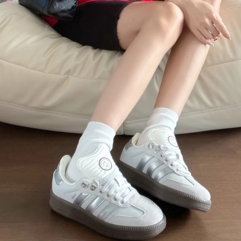 ADIDAS SAMBA XLG BLUE TRIO 奶油白銀 米白 焦糖底 厚底 增高 男女鞋 JP5667 / 預購