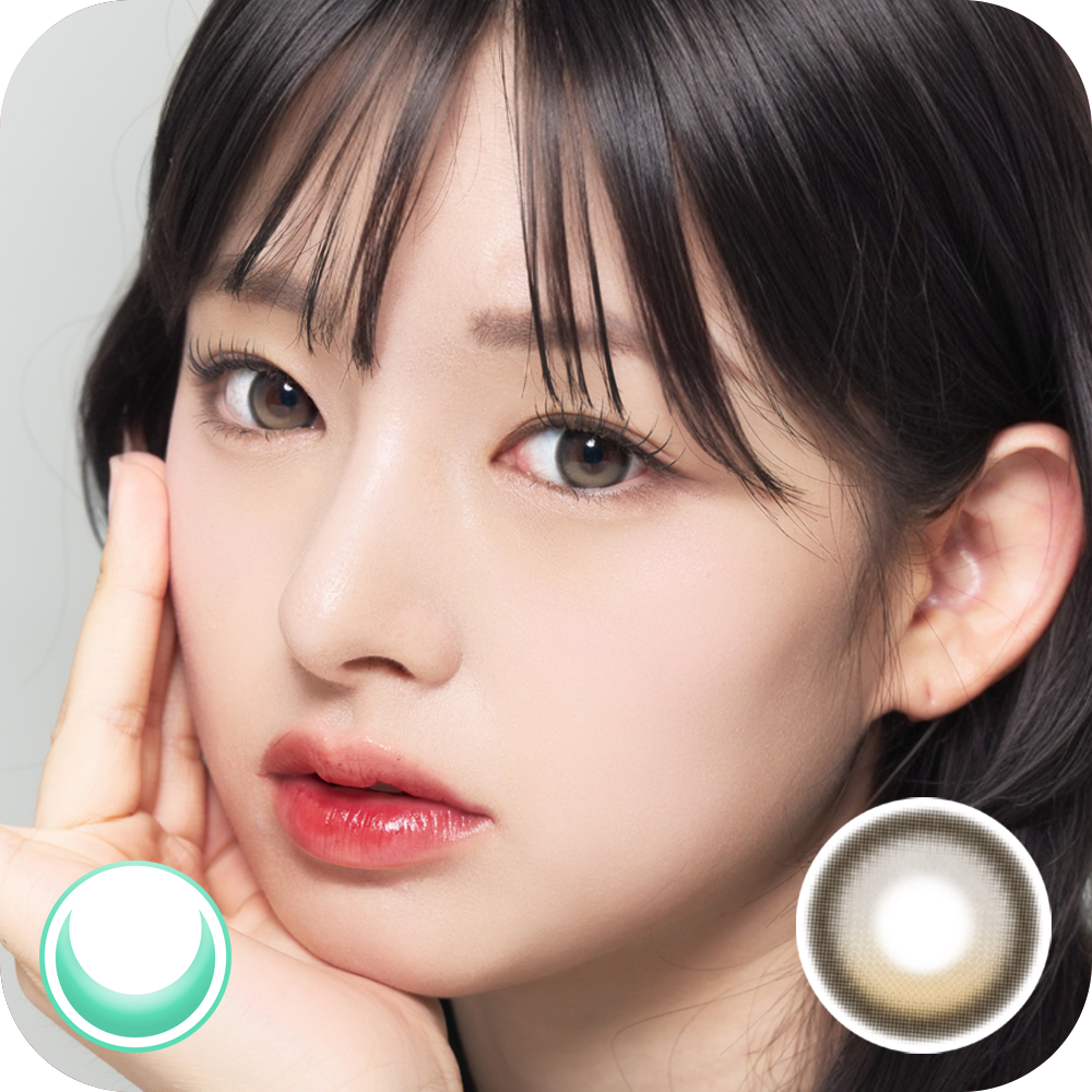 [月拋] LENBLING 1 Month BIG PUREBLE Ash Brown 彩妝隱形眼鏡｜每盒2片