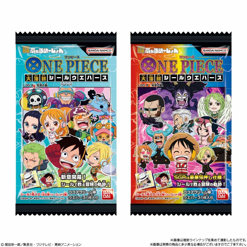 Bandai 海賊王 航海王 One Piece 大海賊 LOG.8 科學之島系列貼紙(含威化餅)