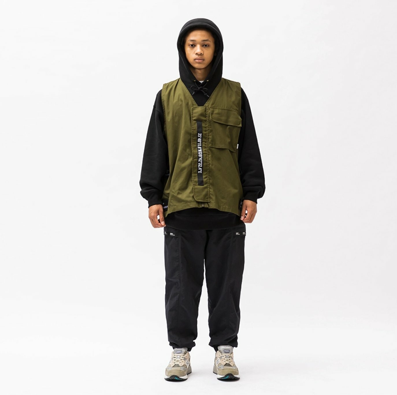 トップス 22aw Wtaps HAGGERZ COTTON. POPLIN OLIVE WTAPS CBW 01 / LS / Cotton. Satin. Identity 241CWDT-SHM02
