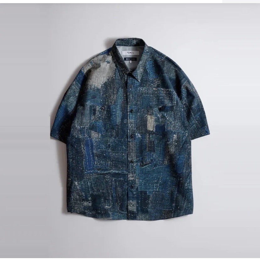 FDMTL JAPAN 2024 S/S PRINTED BORO S/S SHIRT - PRE ORDER ITEM (預訂中)