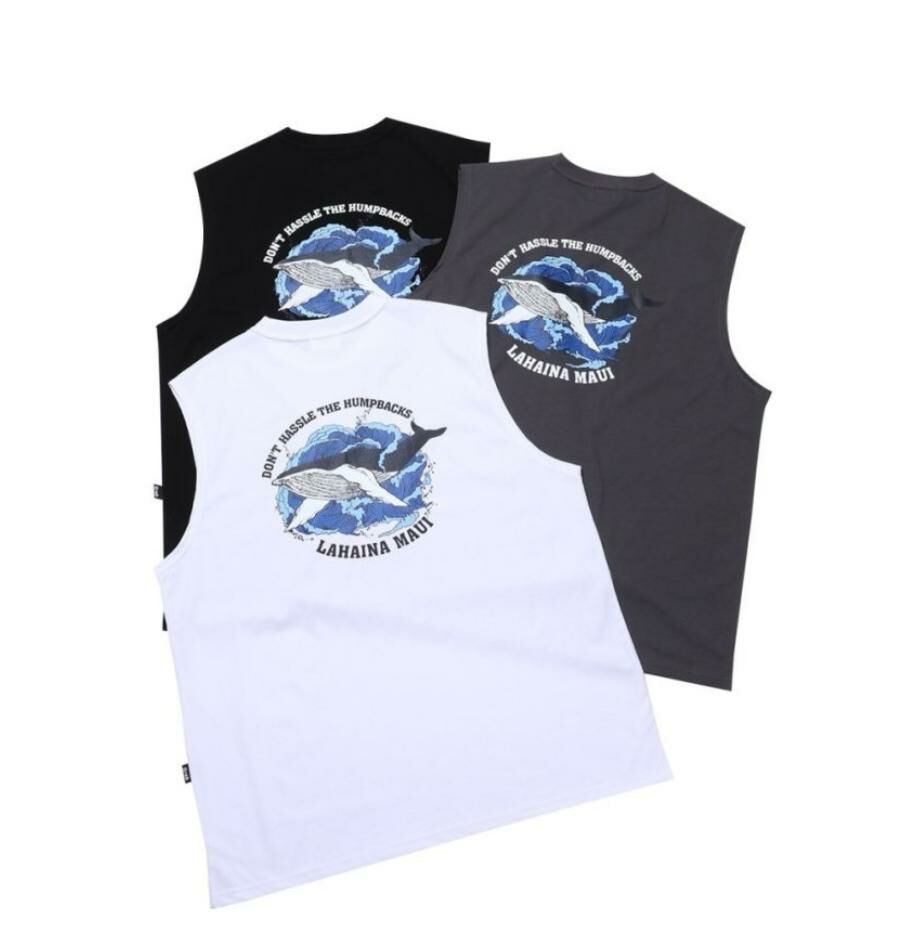 OverSize英文字圖案背心 V1094