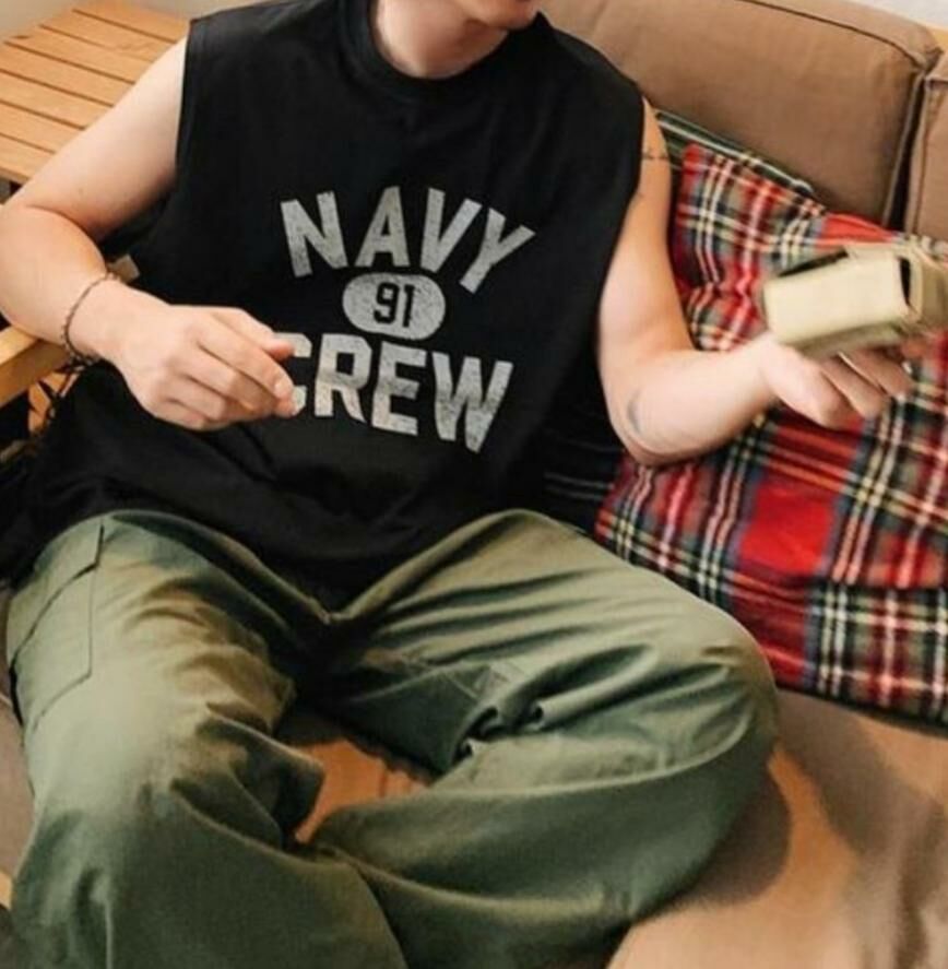 英文字背心 V1097