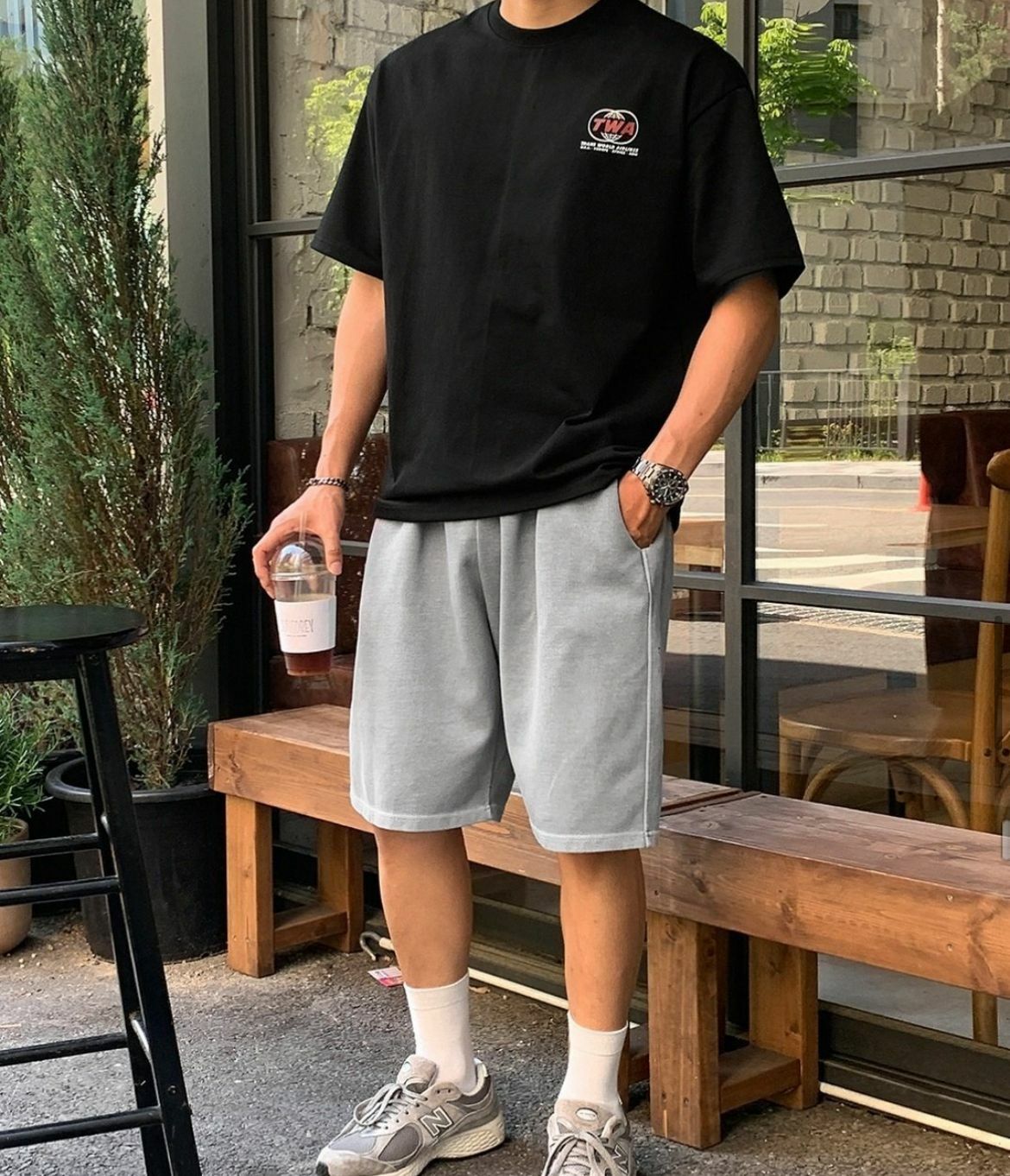 淨色棉質短褲 P2919