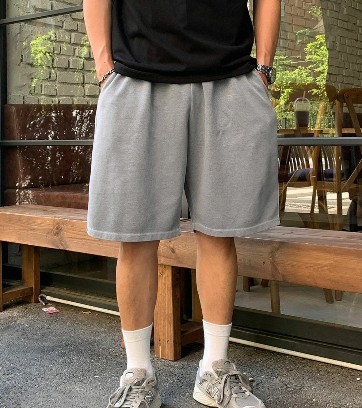 淨色棉質短褲 P2919