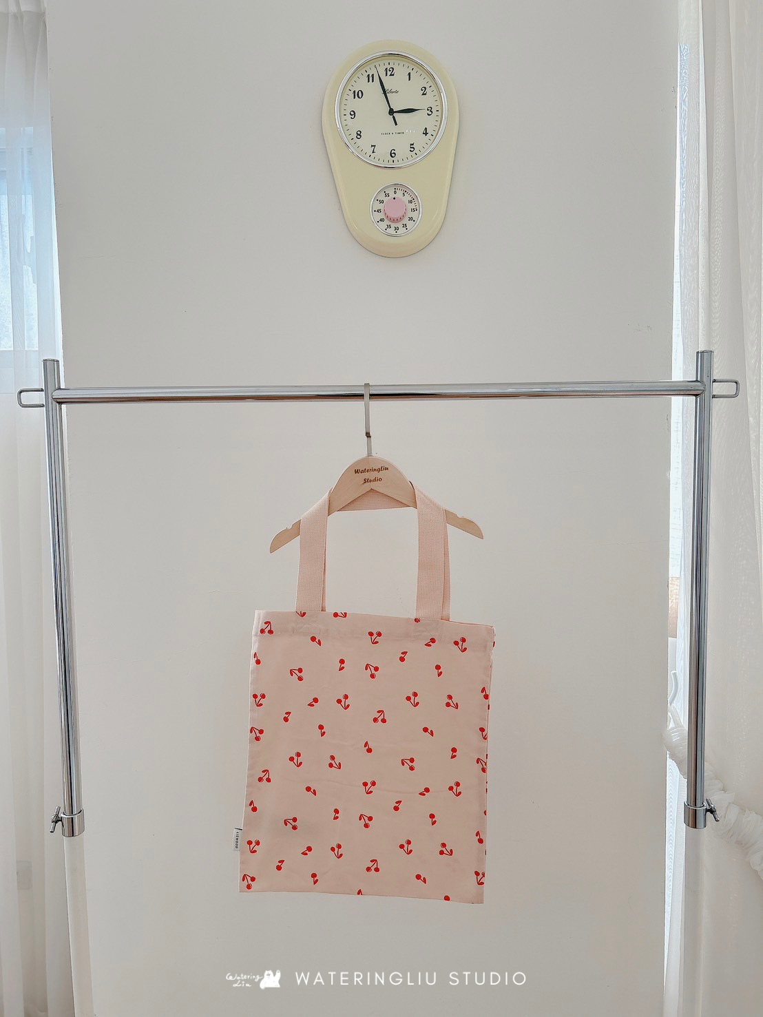 丹麥Liewood 有機棉隨身托特包 - Cherries