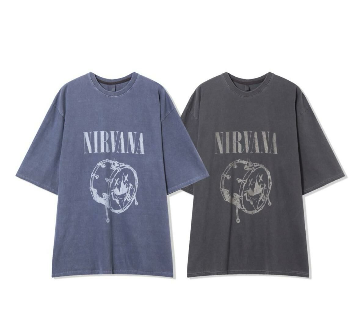 OverSize洗水英文字圖案短袖Tee T5547