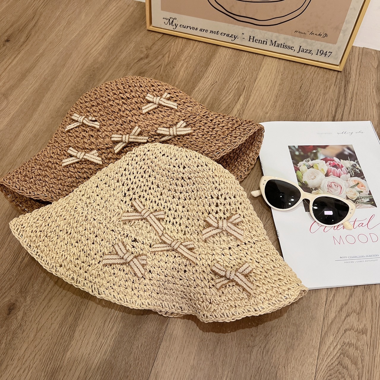 蝴蝶結漁夫草帽/兩款/渡假風