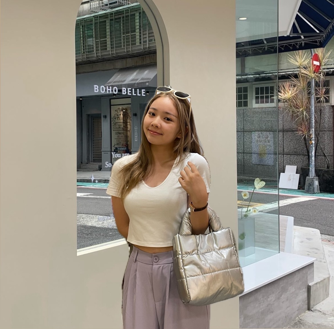 🇰🇷二代輕量羽絨感長型雲朵手提包/二色/太空銀/肩背