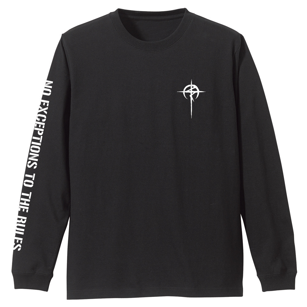 Cospa 0819 機動戦士ｶﾞﾝﾀﾞﾑ 閃光のﾊｻｳｪｲ ﾏﾌﾃｨｰ 袖ﾘﾌﾞﾛﾝｸﾞｽﾘｰﾌﾞTｼｬﾂ/BLACK