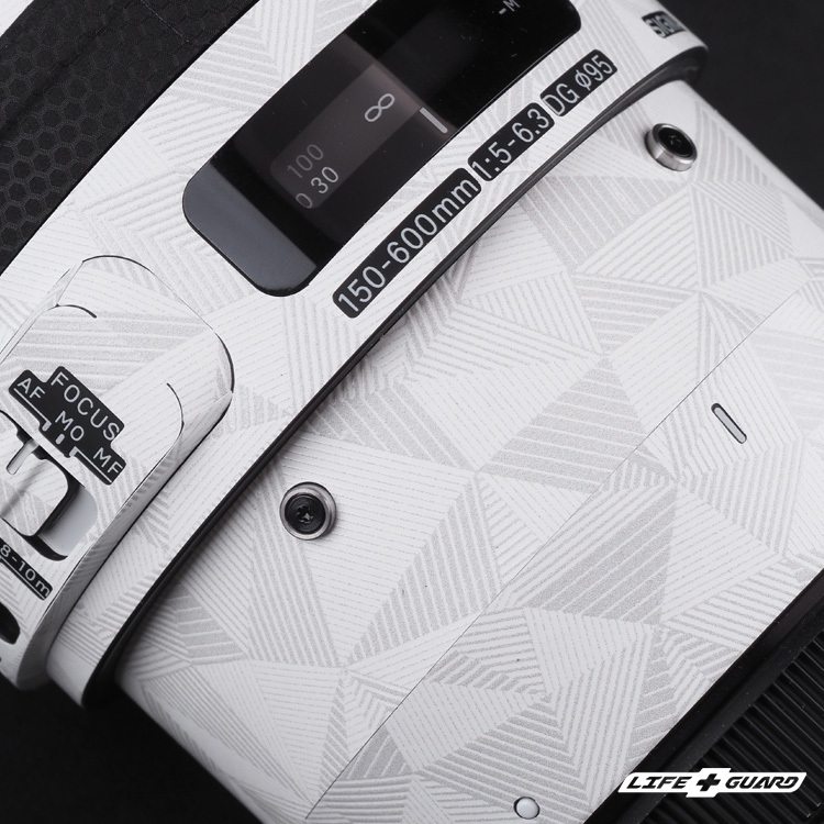 SIGMA 150-600mm F5-6.3 DG OS 貼膜質感特寫，LIFE+GUARD 專機專屬開版