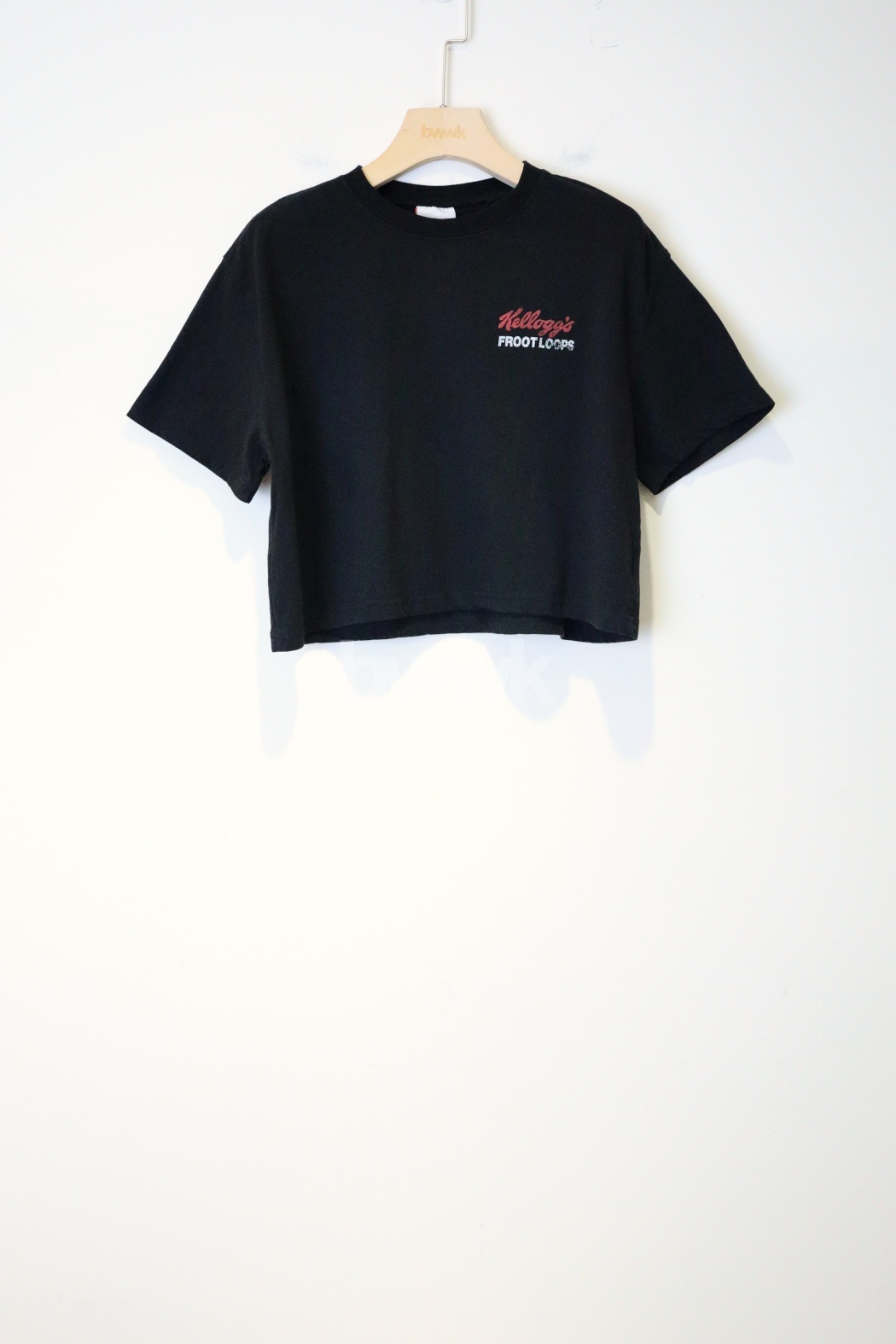 kellogg短版上衣-黑