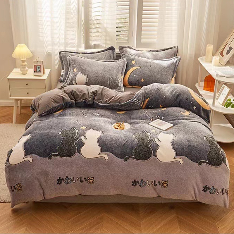 【藍貓Blue cat】法蘭絨親膚雪花絨毯(多色任選)