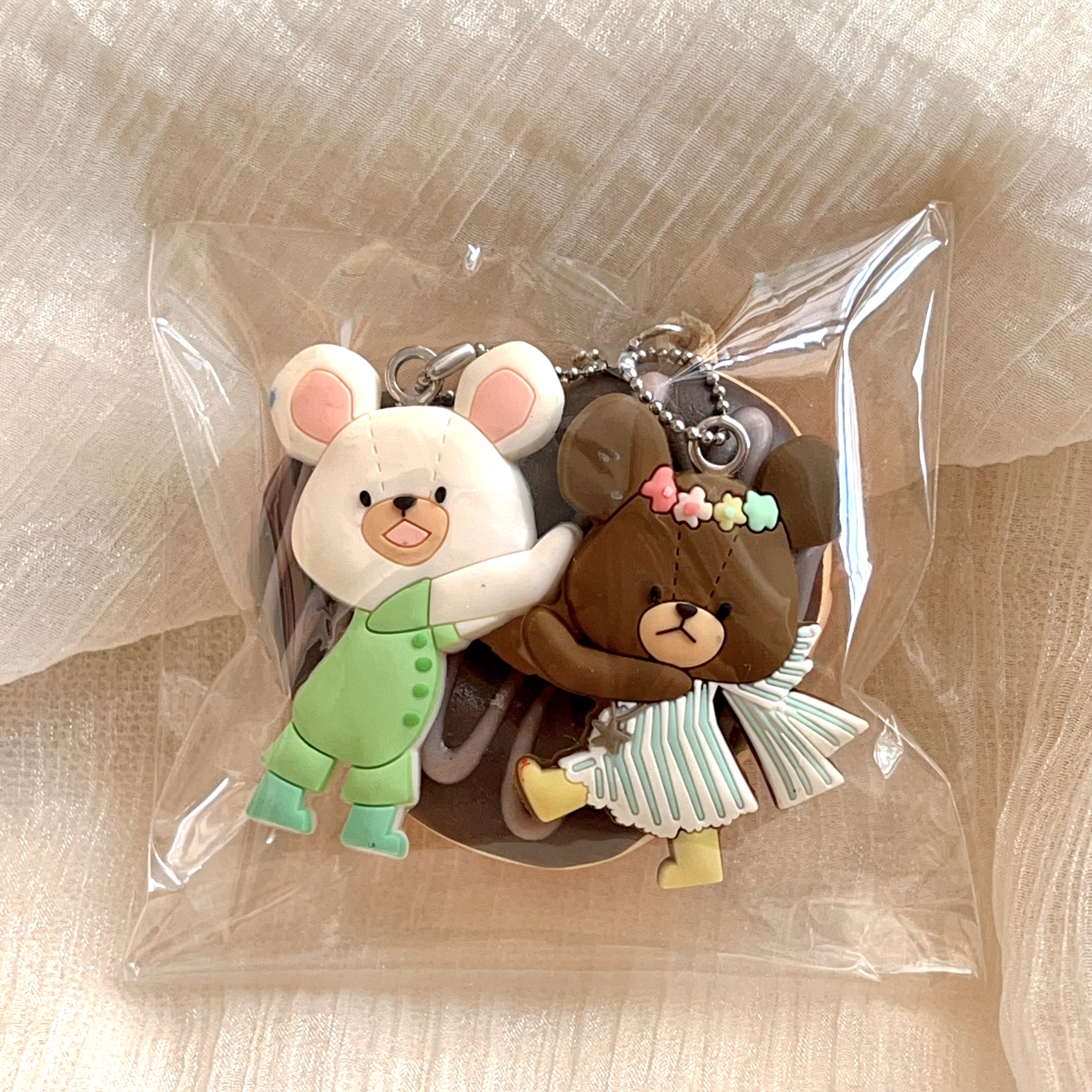 Rare Bear School heart donut squishy