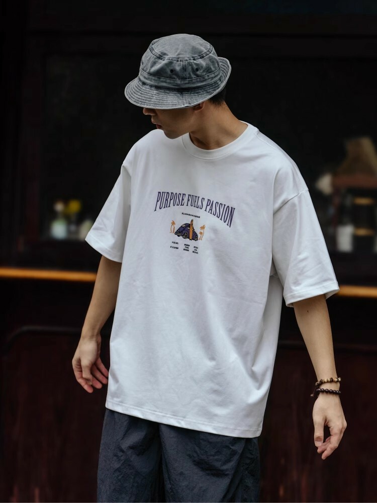 #預購 BTB 24SS 280G SORONA 涼感 金龜車 印花寬鬆短T 兩色