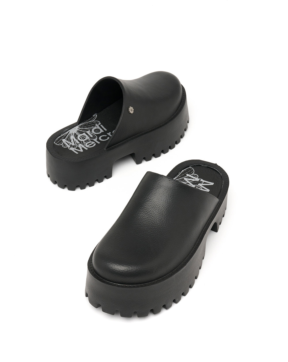 ★MARDI MERCREDI★FLOWER RIVET WINTER PLATFORM MULE II★ org.jpg