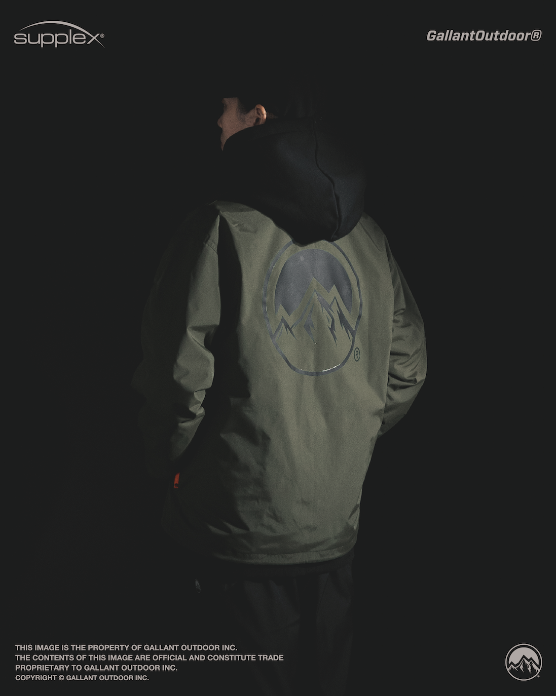 新品 Gallant Supplex® Coach Jacket カーキ S Supplex® Coach Jacket