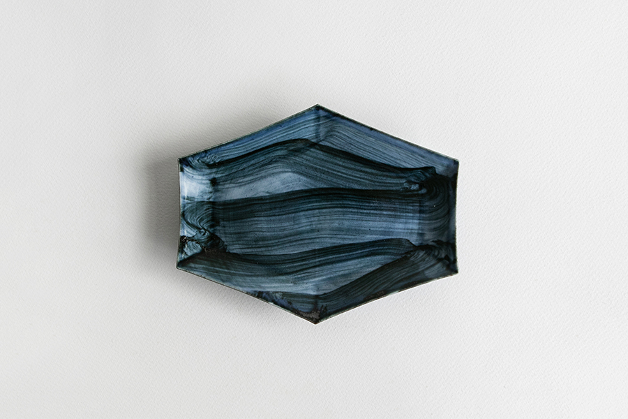 水野克俊 - 琉璃六角長皿