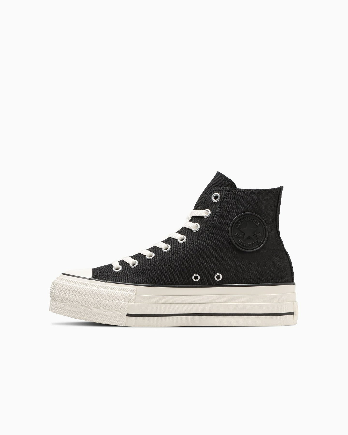 限時特價預購┃日本 CONVERSE ALL STAR Ⓡ LIFTED OVERTAPE HI 帆布 黑色 厚底 高筒