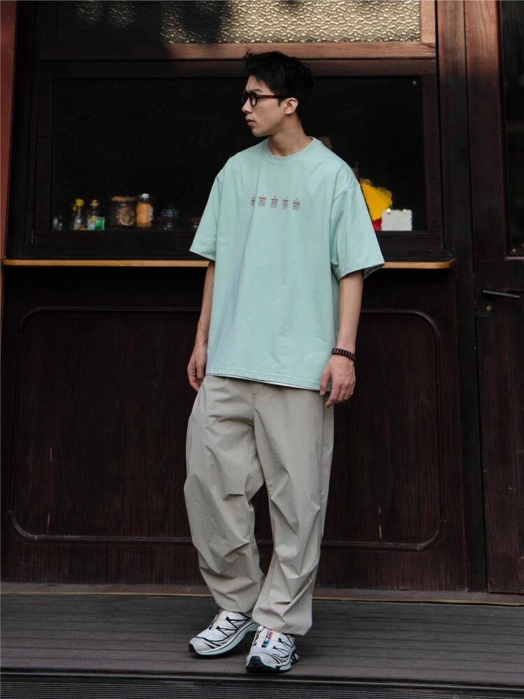 #預購 BTB 24SS 280G SORONA 重磅 涼感 節拍器印花寬鬆短T 三色