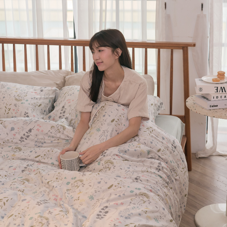 80支天絲｜【花語織夢】床包兩用被組 ｜100%萊賽爾纖維