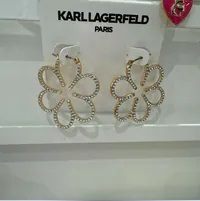 [S] KARL LAGERFELD JG240030 FLOWER EARRING,GOLD, 8721066043184 (SKL1101)