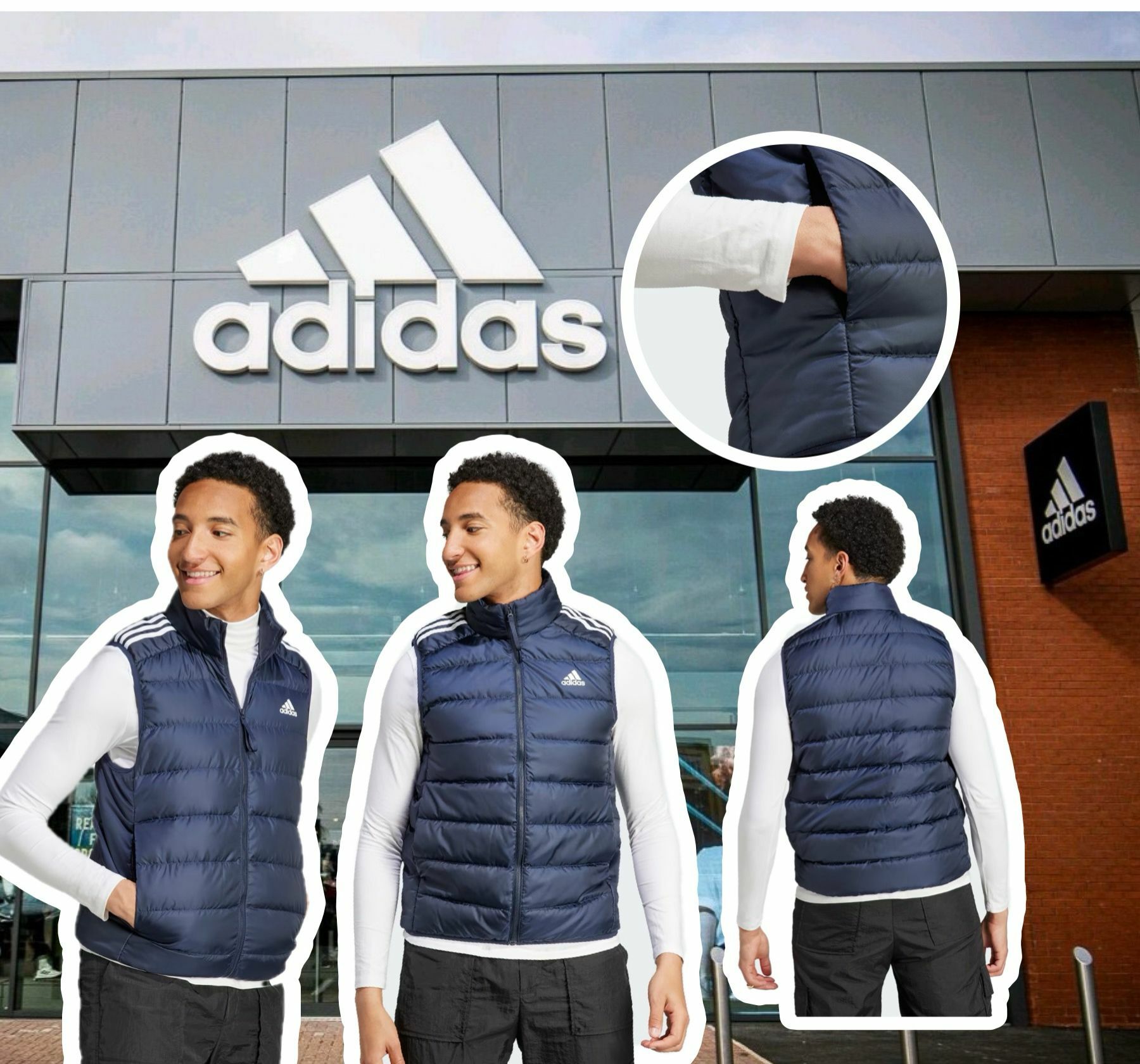 【預購】Adidas Light Down F080716 男裝背心外套