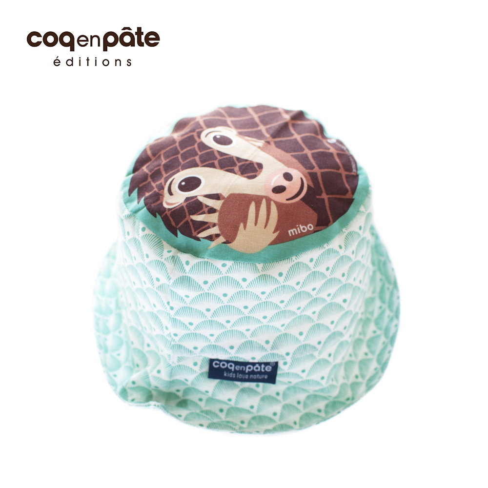 【Coq En Pâte】法國有機棉- 夏日遮陽帽 - 穿山甲  S / M / L
