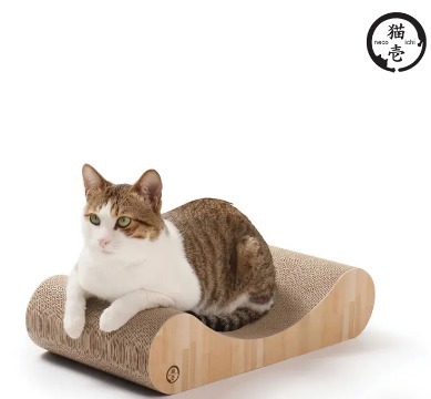 Necoichi 貓壹 木紋抓抓床/躺躺床