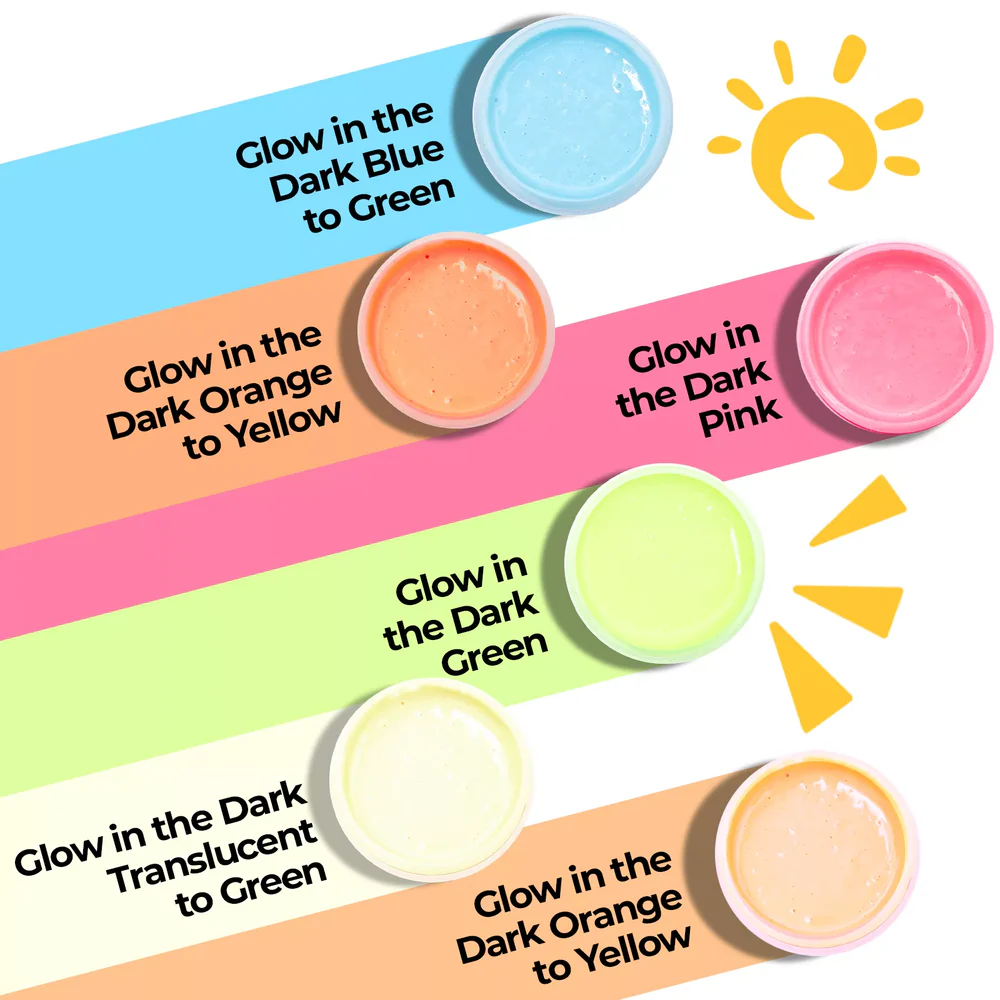 Makeblock xTool 夜光絲網印刷墨水套裝 (100 毫升, 6 種顏色)