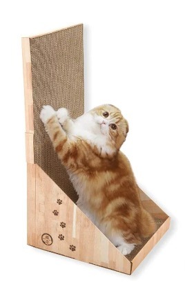 Necoichi 貓壹 木紋 站立式貓抓板