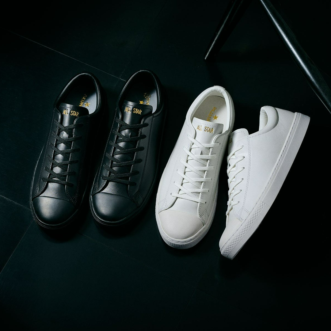 預購┃日本 CONVERSE ALL STAR COUPE OX 皮革 白色 黑色 低筒