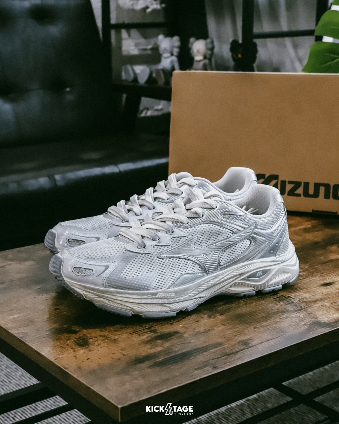 [西門實體門市現貨] 男女鞋 MIZUNO RACER S 復古 做舊銀灰 髒髒鞋 慢跑鞋【D1GH223518】美津濃