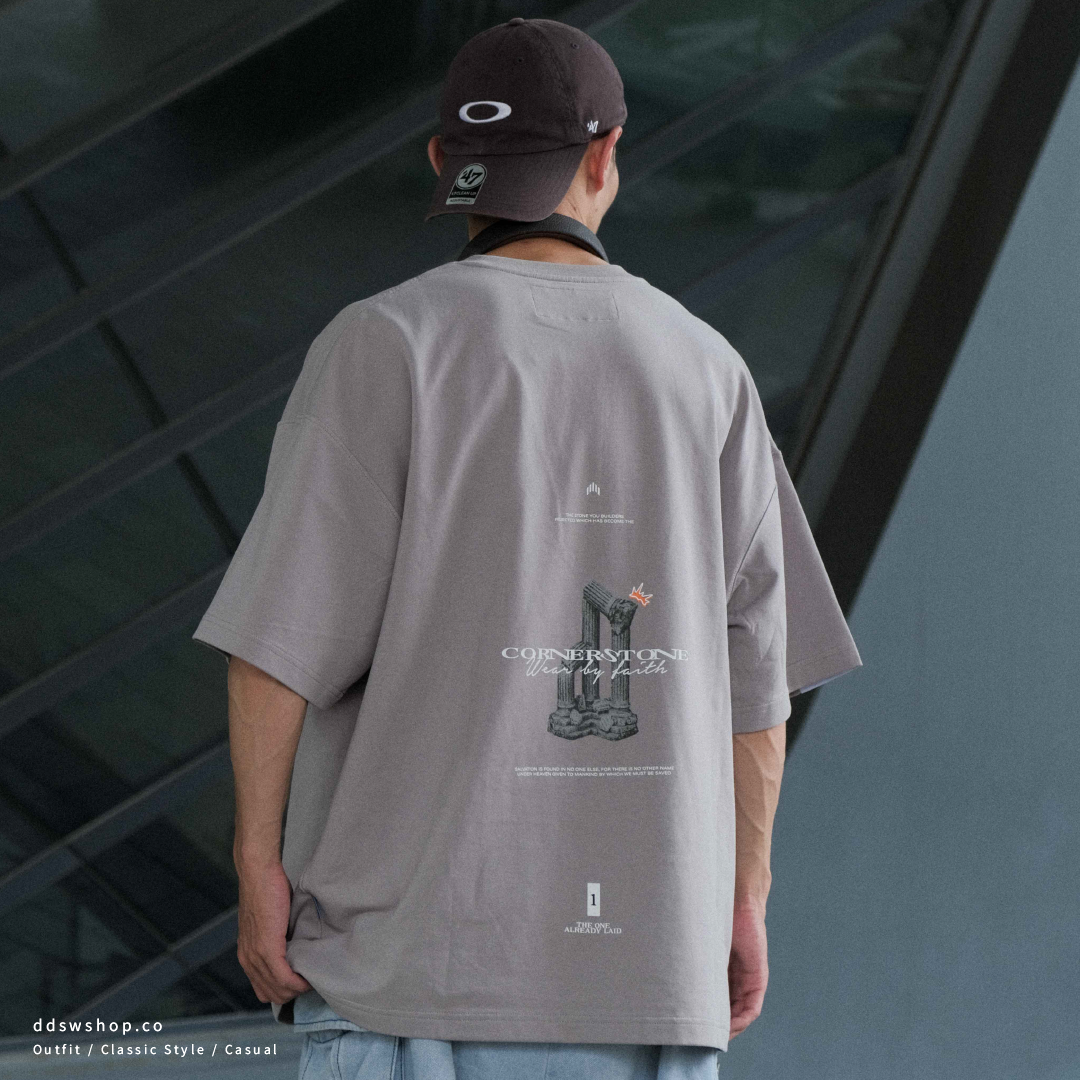 "現貨" Apostle SAL-01 "CORNER STONE" Oversized Graphic Shirt