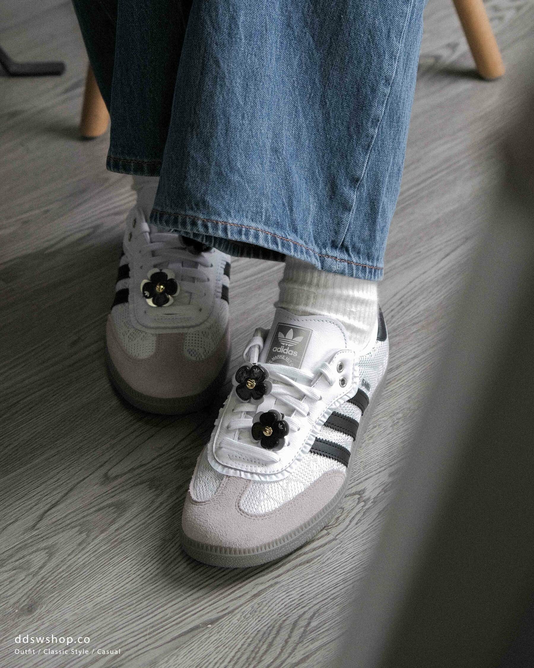 "調貨" ADIDAS SAMBA OG 蕾絲 灰白小花 灰白 IH3371