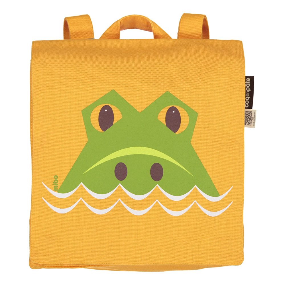 售完不補【Coq En Pâte】法國有機棉無毒環保布包 - 小童寶包幫- 鱷魚