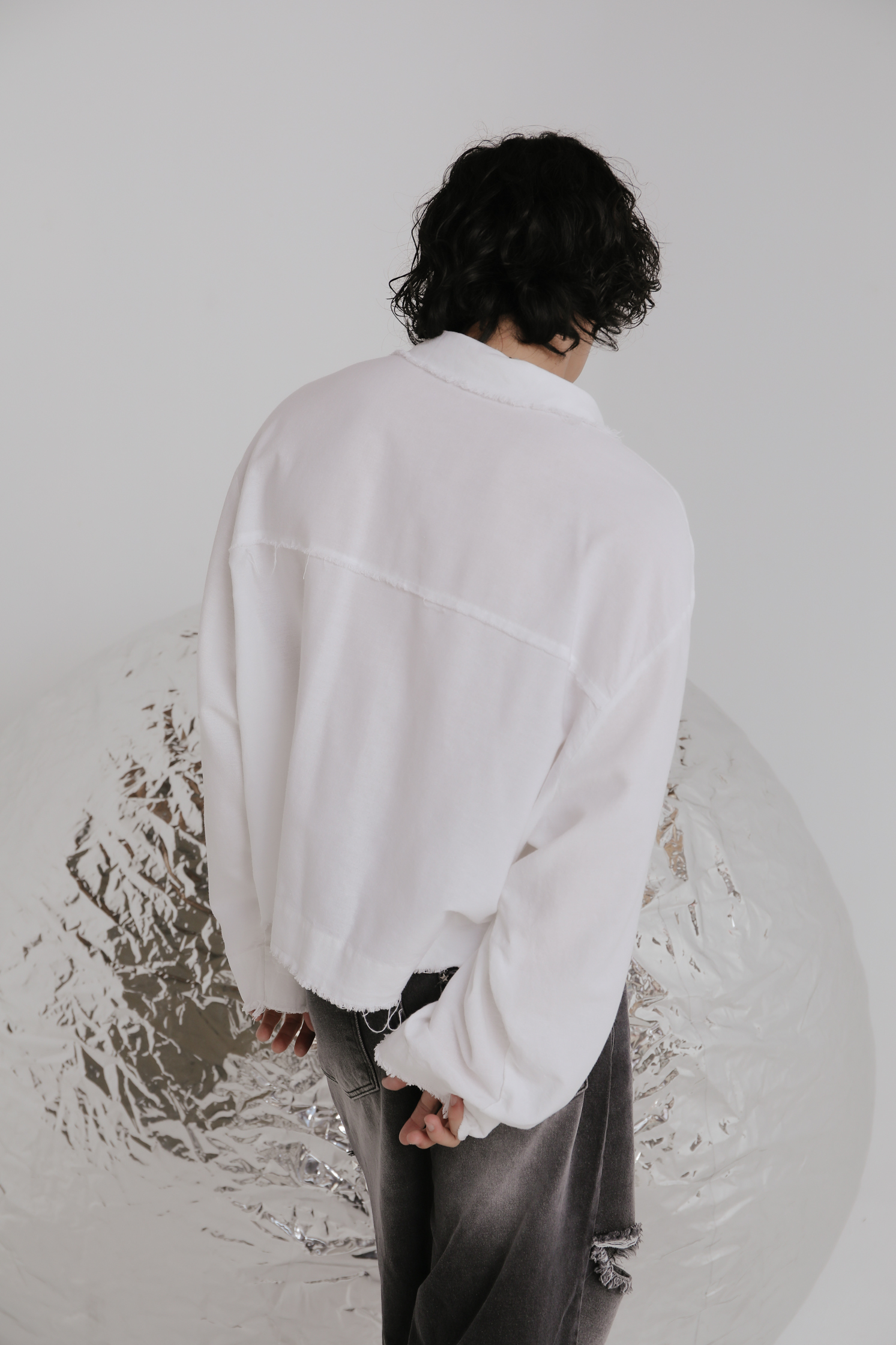 Washed Linen Crop Shirt #長襯衫 (售完不補)