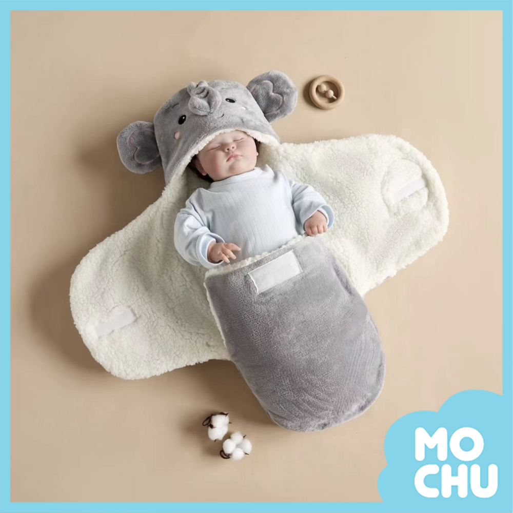 秋冬加厚抱被睡袋(灰小象)