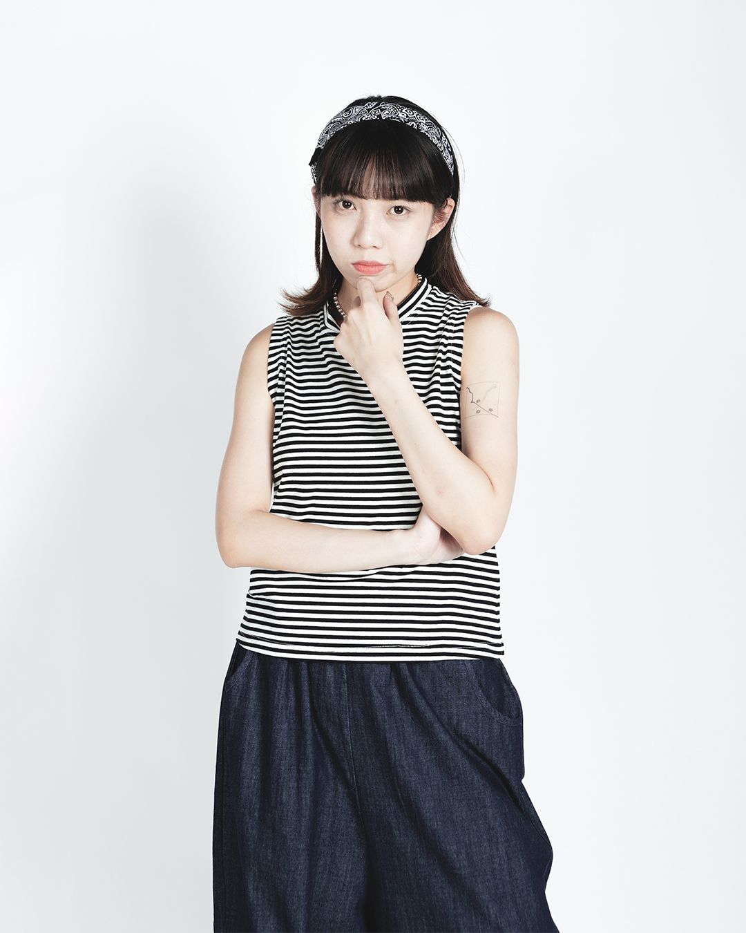 【 Kiki.co made 】自家製橫間背心打底