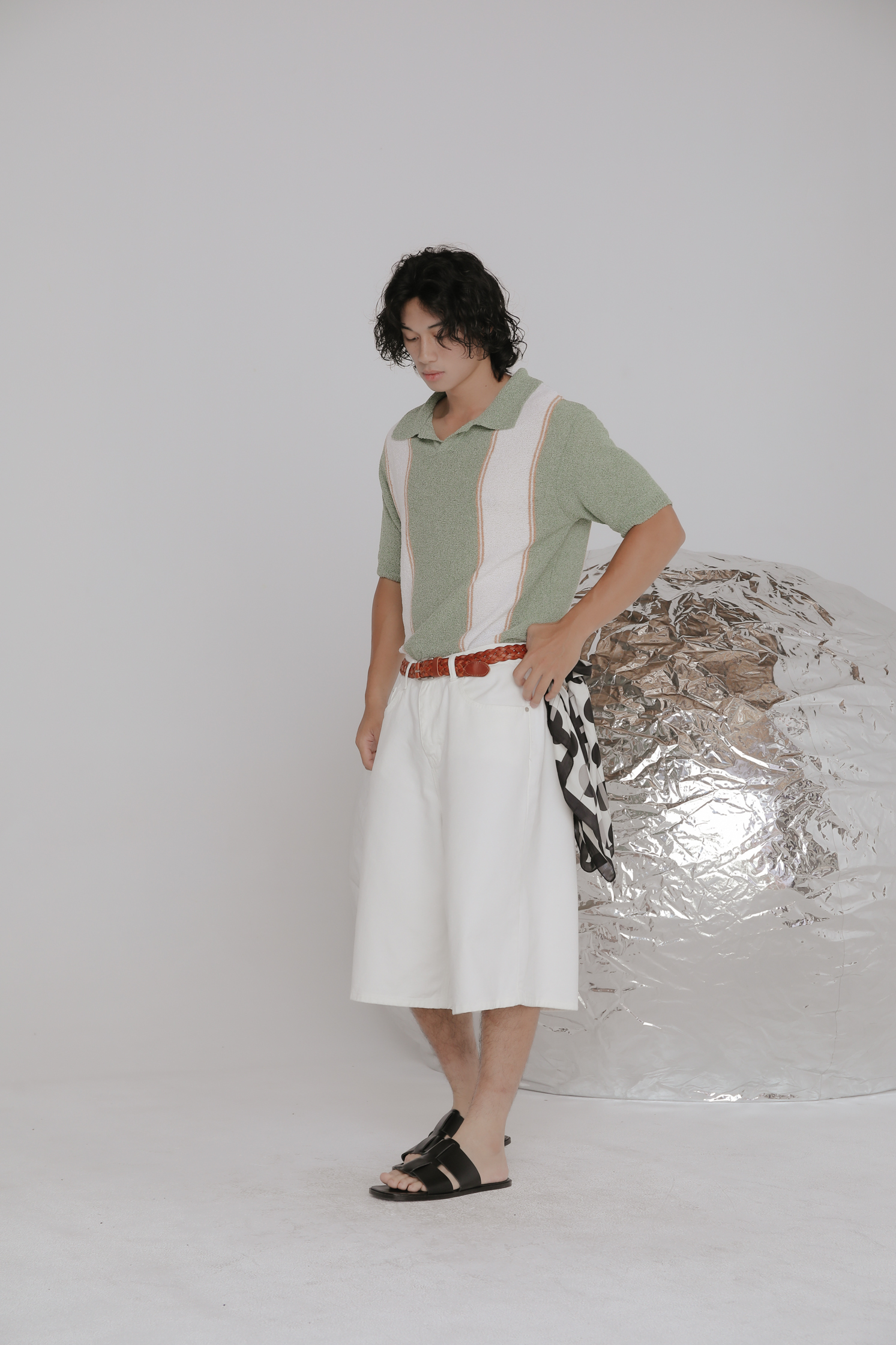 White Bermuda #七分褲