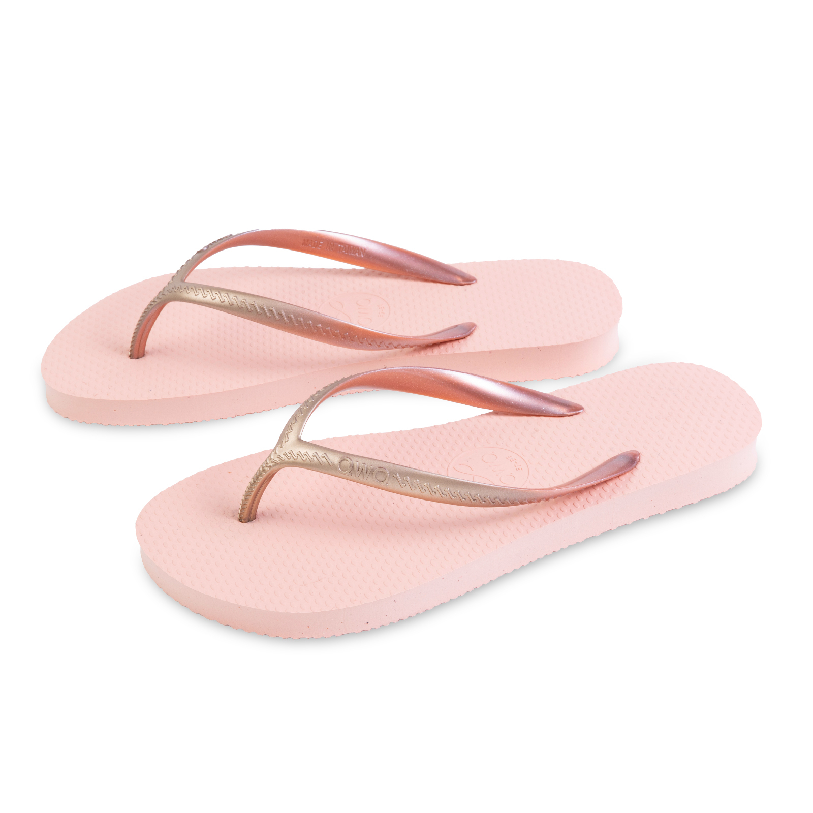 Glint微光系列 霧金漸層 粉金 女款平底人字夾腳拖