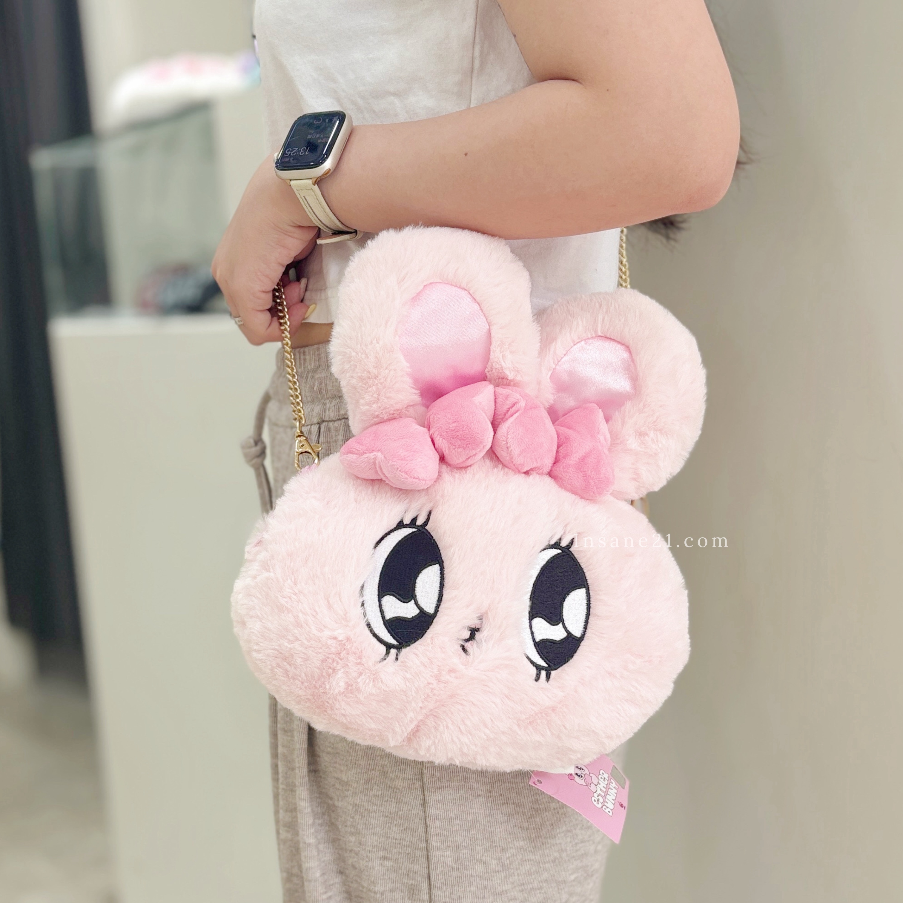 泰國/ESTHER BUNNY 艾絲樂小兔 鏈條包 斜背包