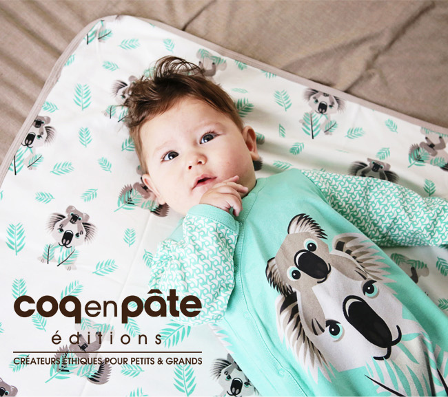 售完不補【Coq En Pâte】有機棉乖乖睡套裝組(附帽) - 老虎 ( 6M / 12M )