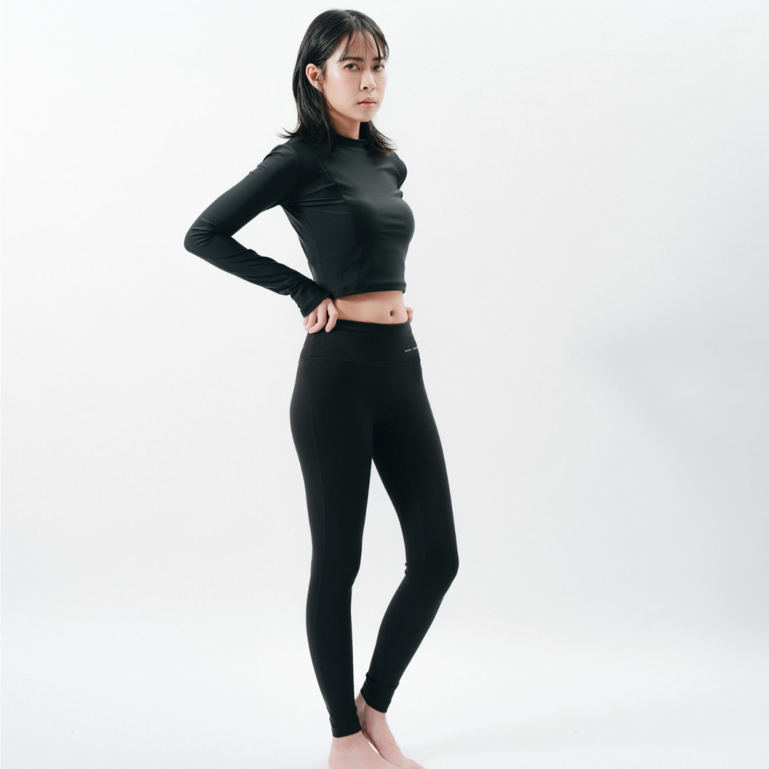 ▲LAZYFISH® 女款 CROP TOP 長袖短版防磨衣